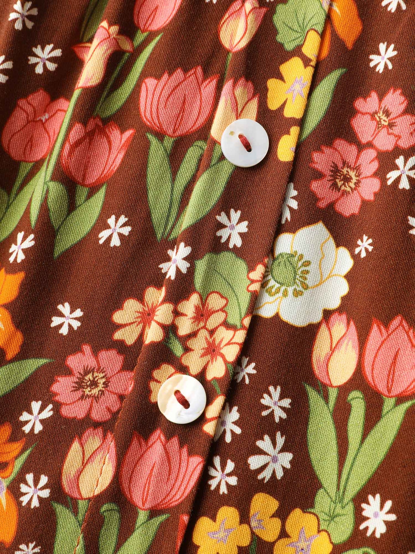Rayon Floral Print Midi Dress