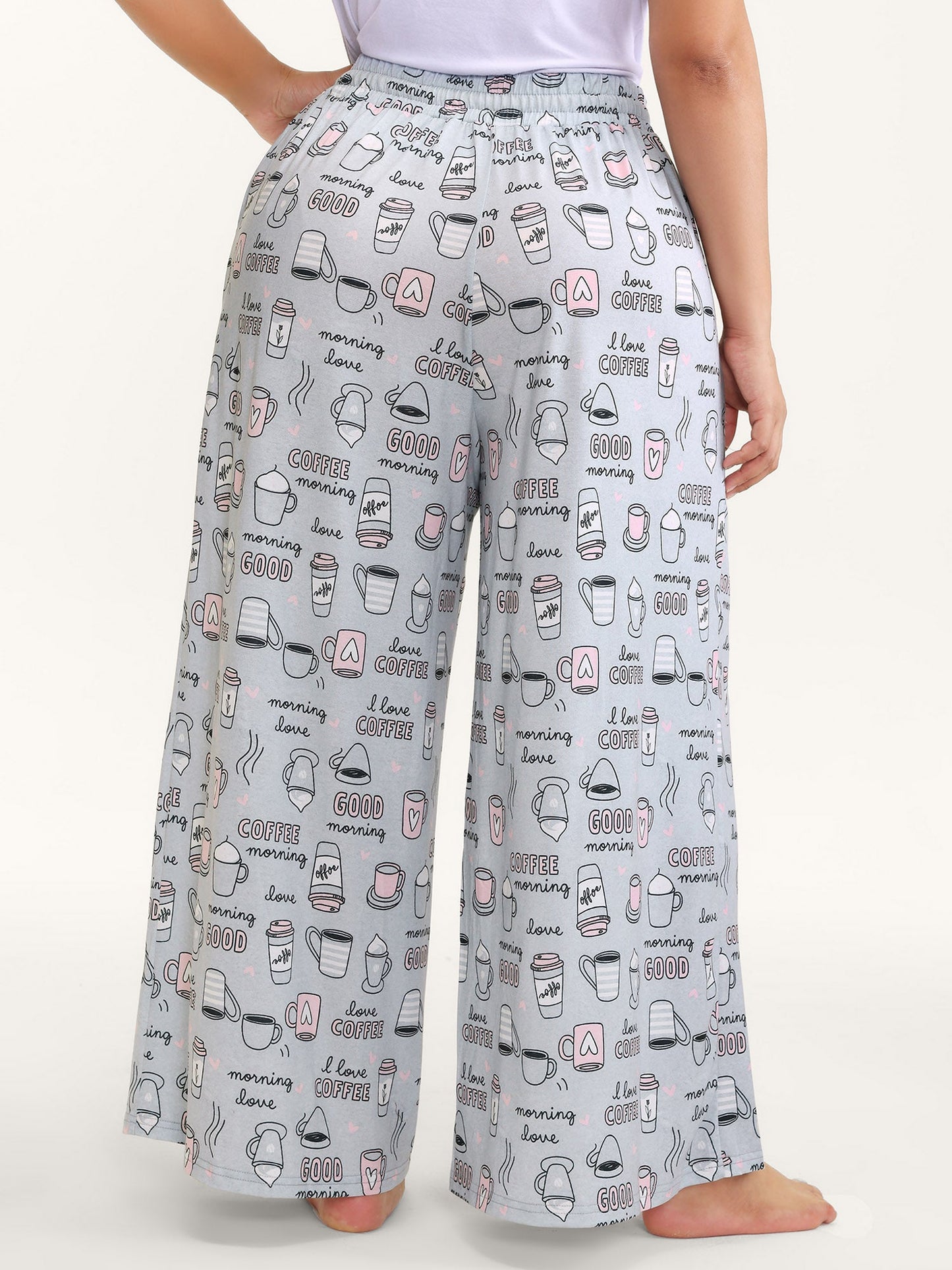 Morning Coffee Wide-Leg Lounge Bottoms