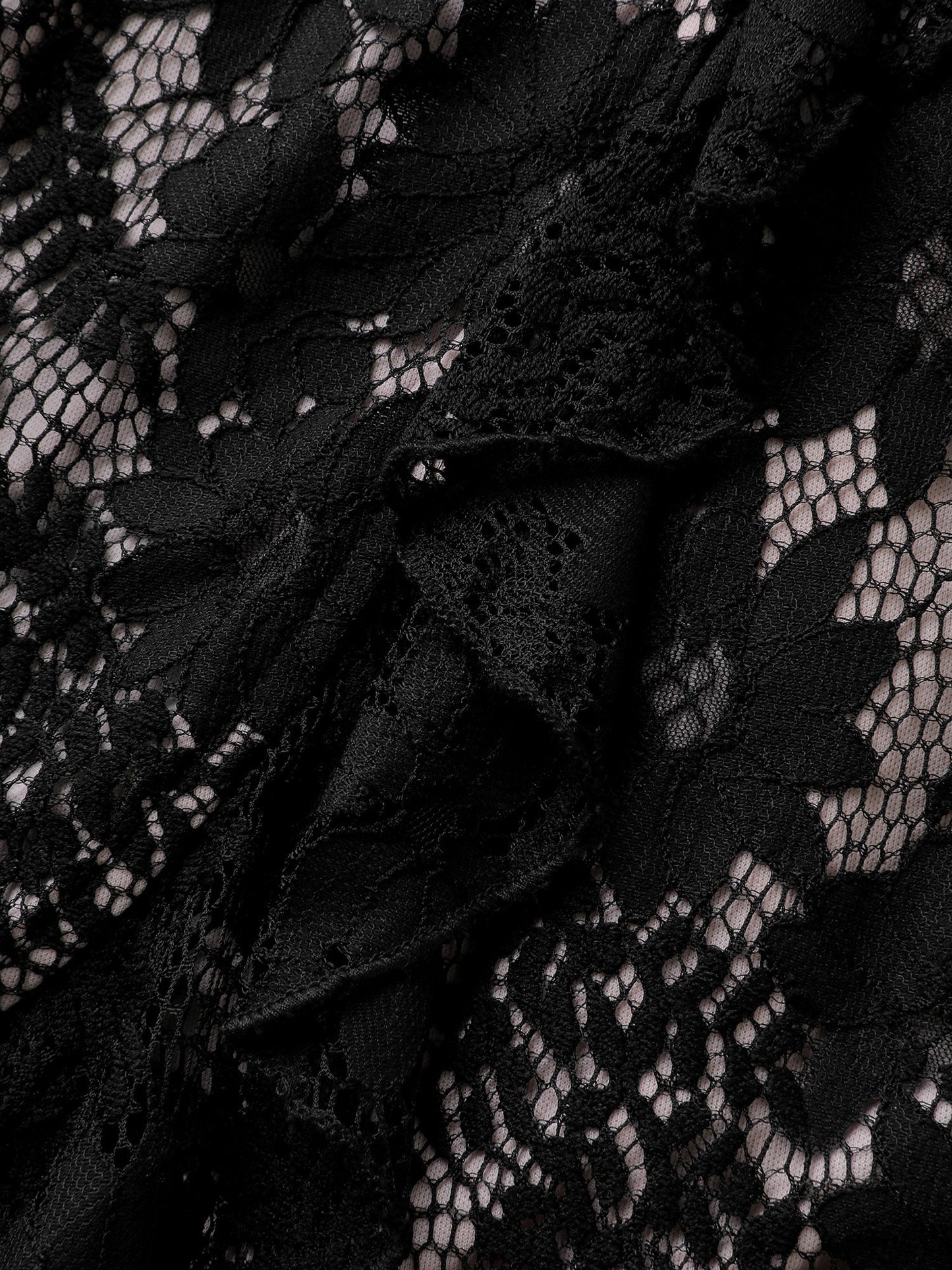 Floral Lace Lined Wrap Belted Midi Dress