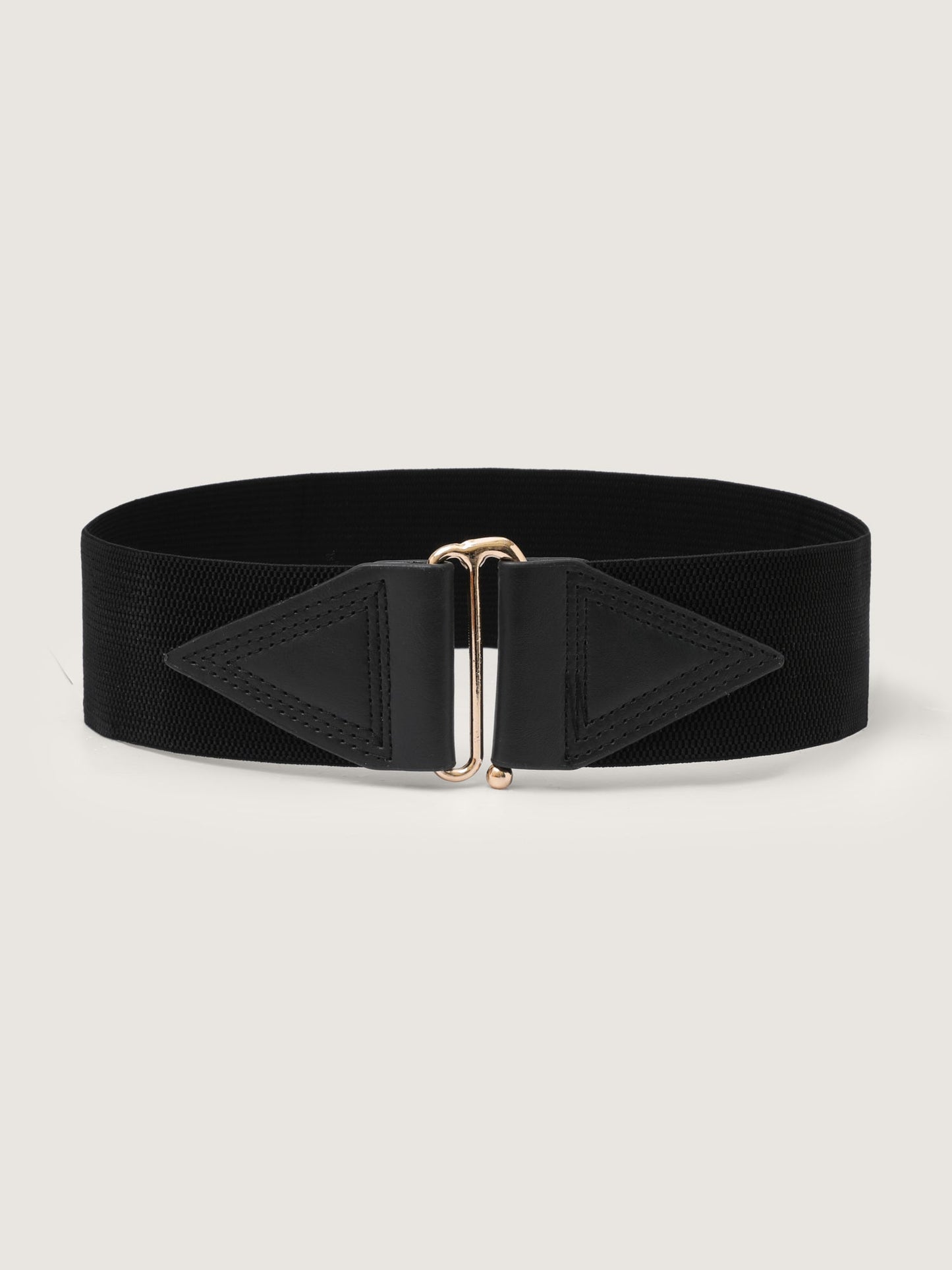 Metal Buckle Stretch Wide Belt