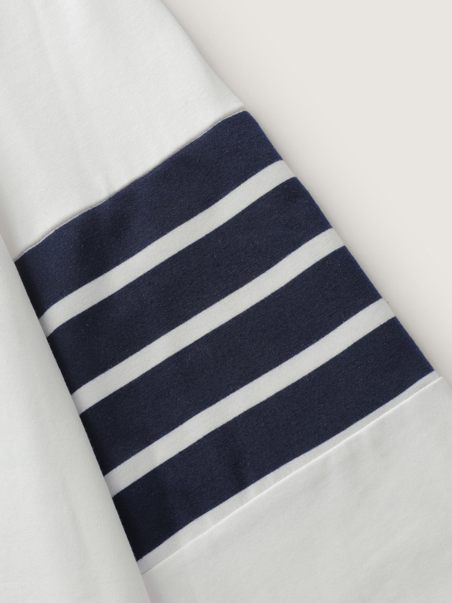 Star-Stripes Applique Stretchy Hem Sweatshirt