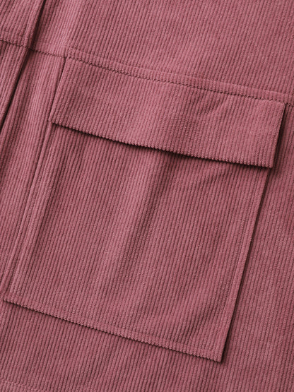 Ribbed Corduroy Deep Pockets Vest