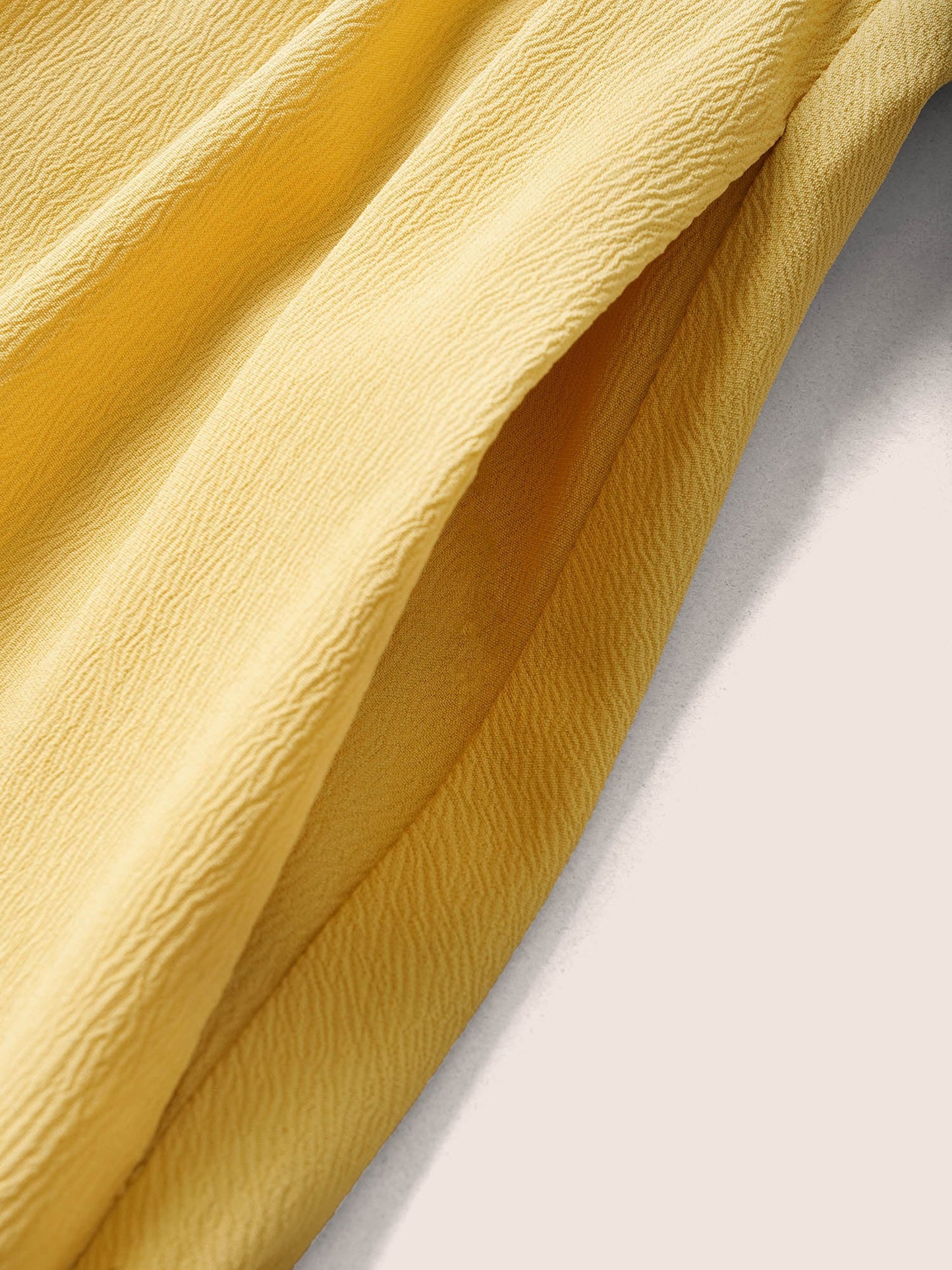 Plain Lantern Sleeve Drawstring Square Neck Dress