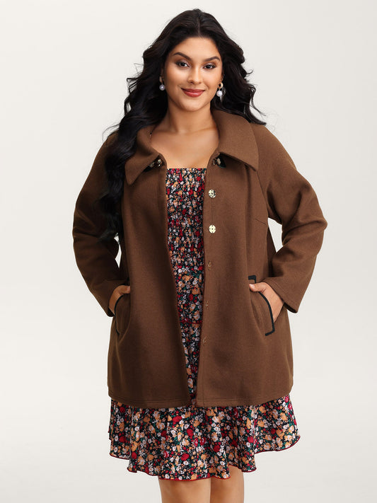 Metal Detail Pockets Jacket