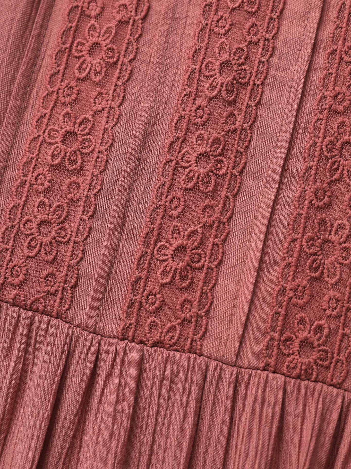 Shirred Back Square Neck Pleated Maxi Dress