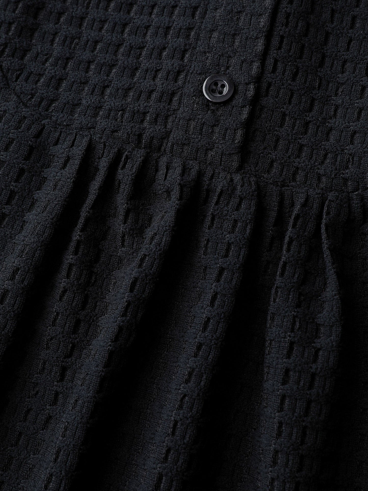 Textured Button Placket Knit Top