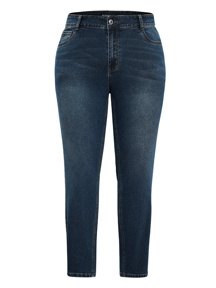 Dark Wash High Stretch Skinny Jeans