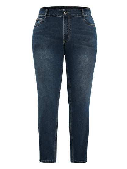 Dark Wash High Stretch Skinny Jeans