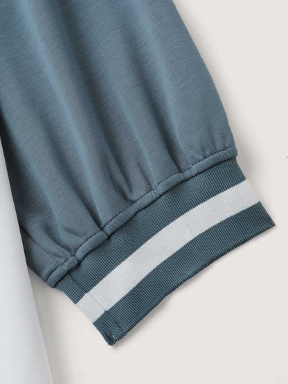Supersoft Color Contrast Round Neck Sweatshirt