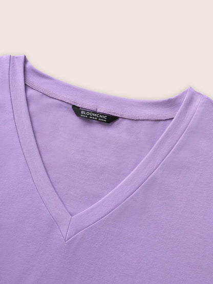 Letter Print Glitter Crew Neck Sleep Top