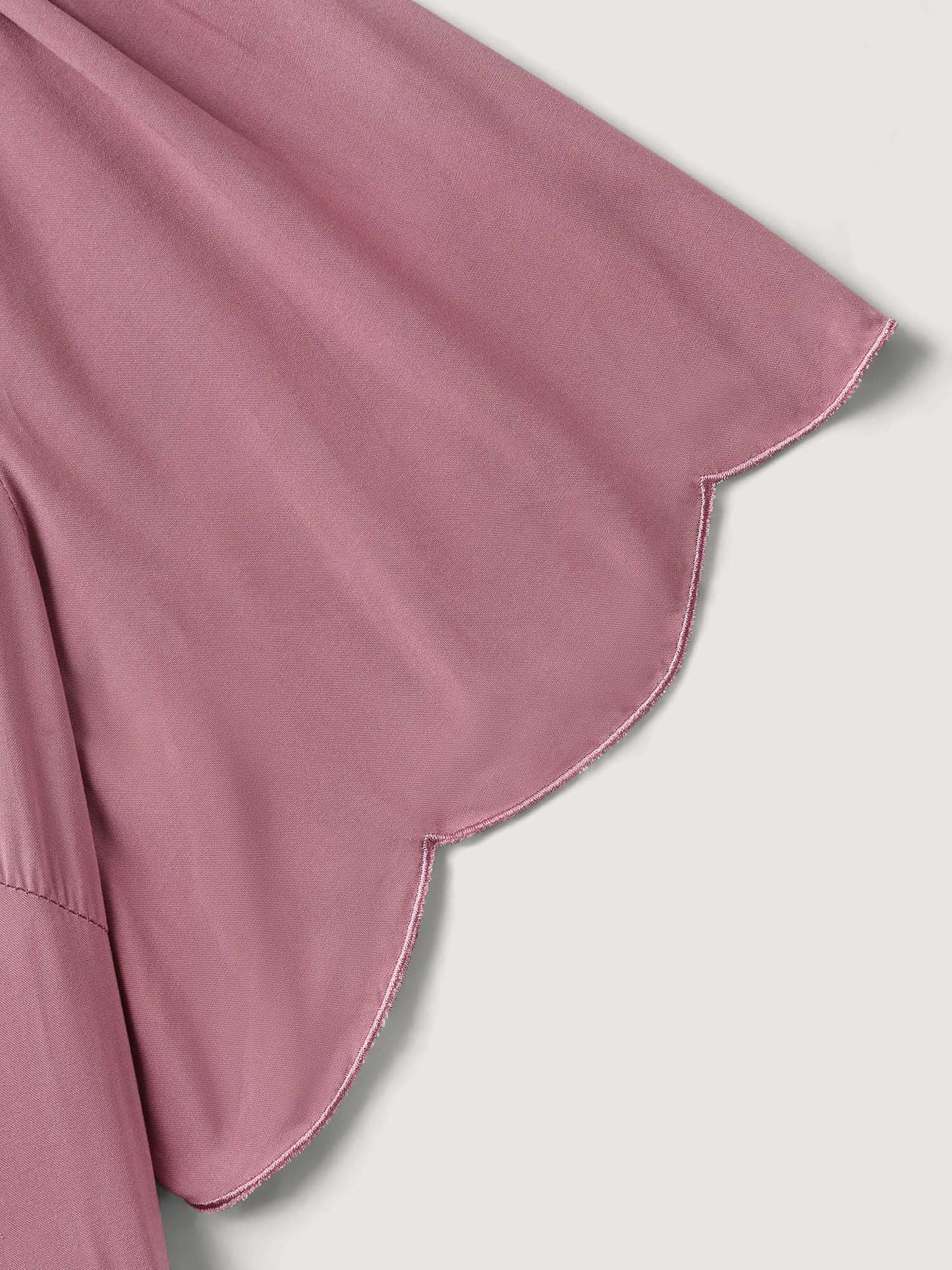 Rayon Bodice Embroidered Patchwork Knot Midi Dress