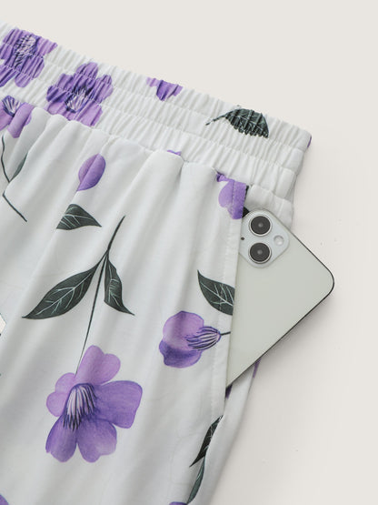 Color Contrast Pockets Loungewear Set