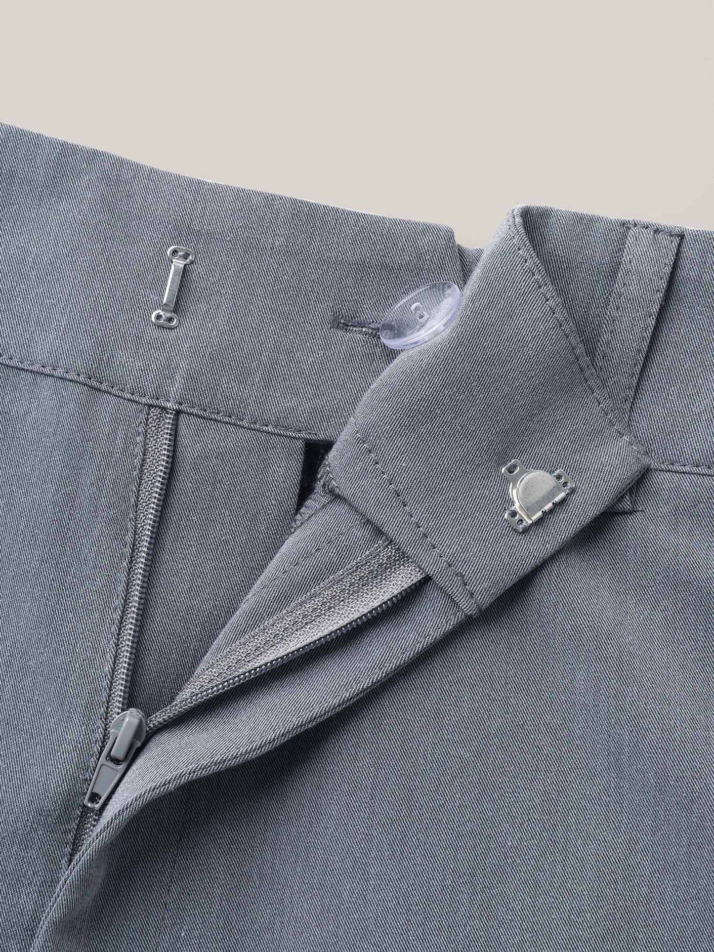 Heathered Stretchy Waist Wide-Leg Pants