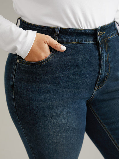 Dark Wash High Stretch Skinny Jeans