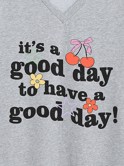 Good Days Only V-Neck T-Shirt