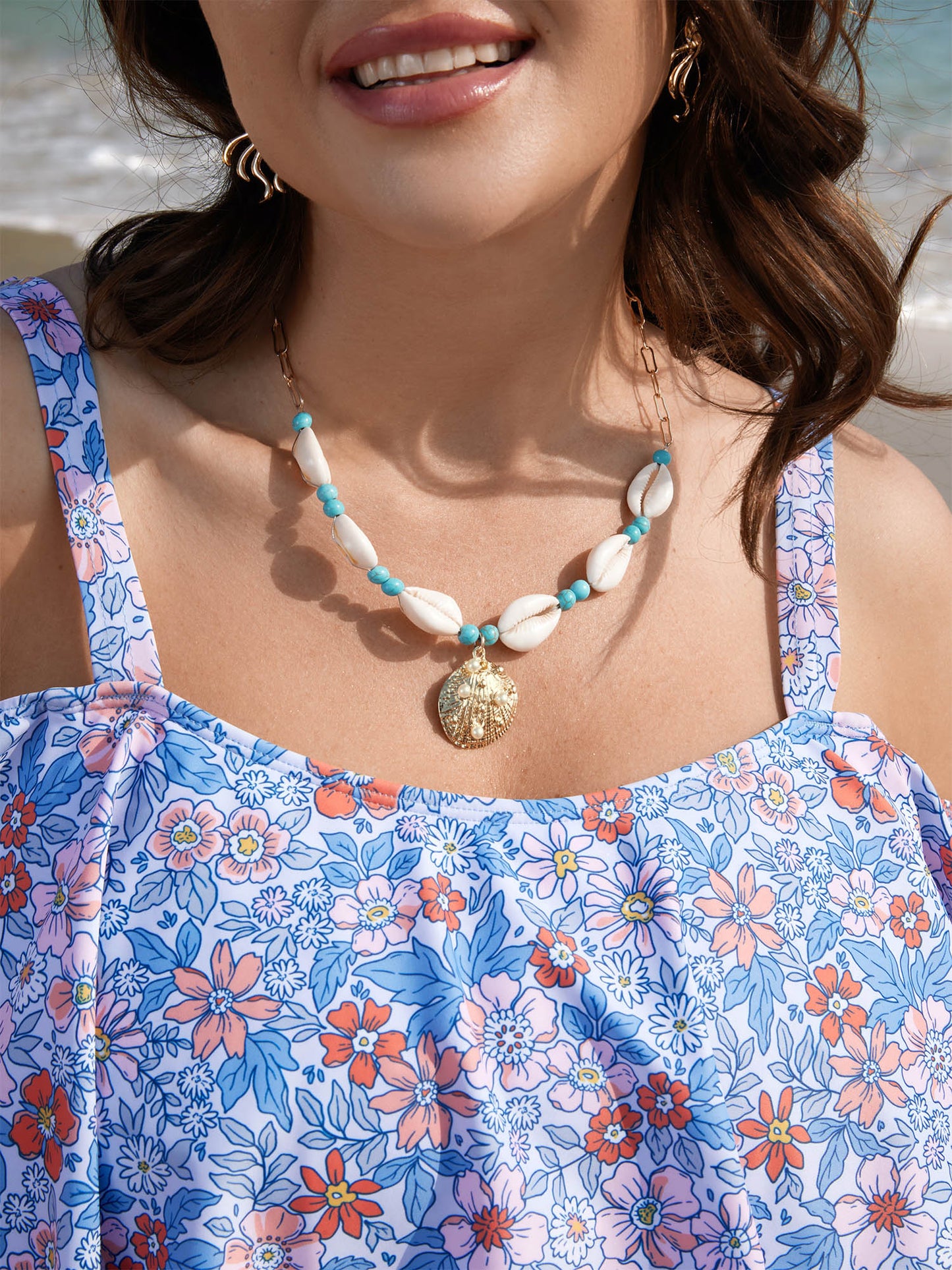 Seashell Gold-Tone Necklace
