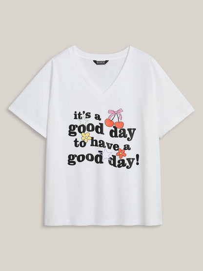 Good Days Only V-Neck T-Shirt