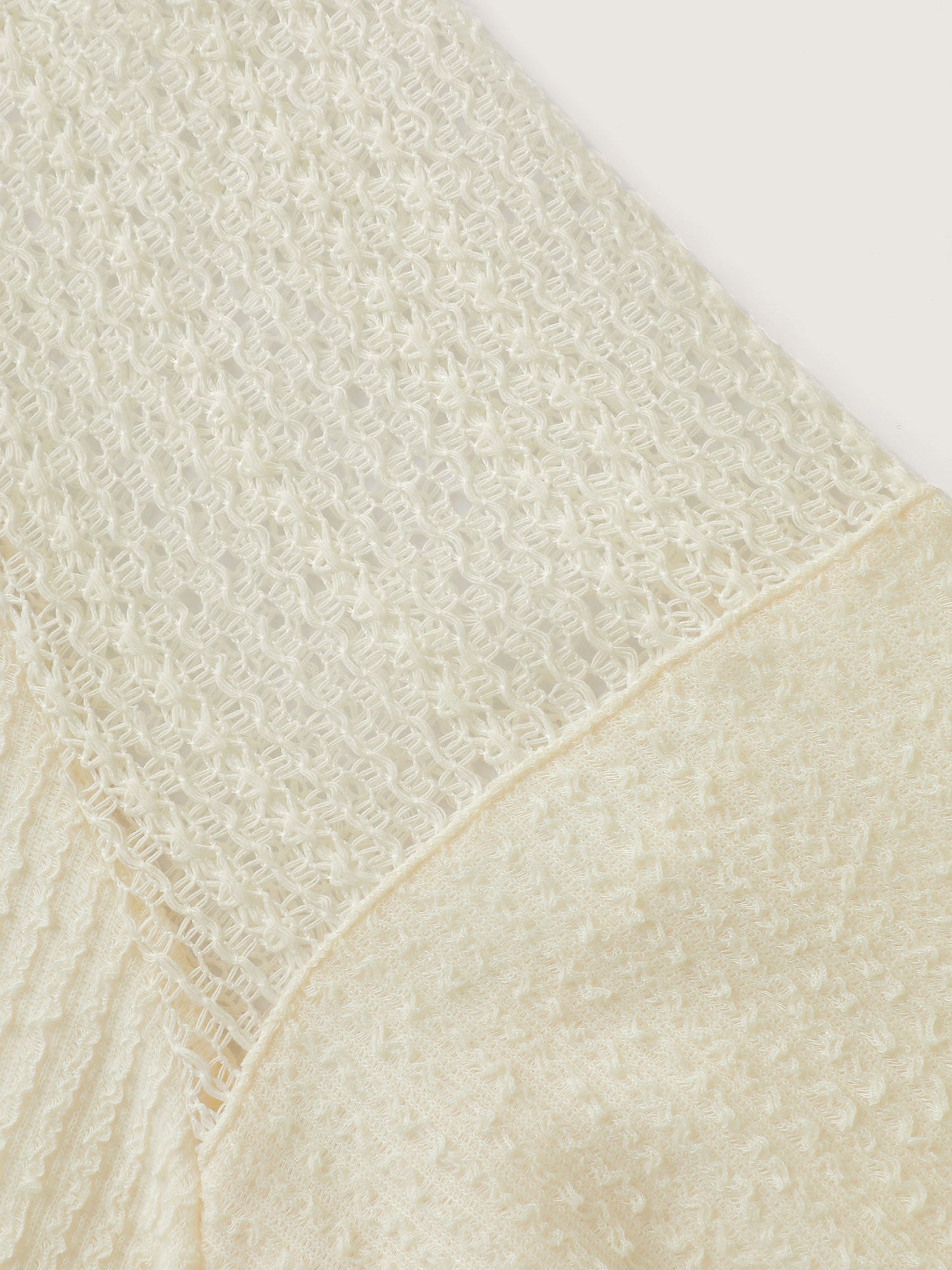 Textured Spliced Button Detail Hoodie