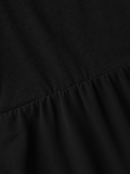 Bat Wings Round Sleeve Relaxed Fit Top