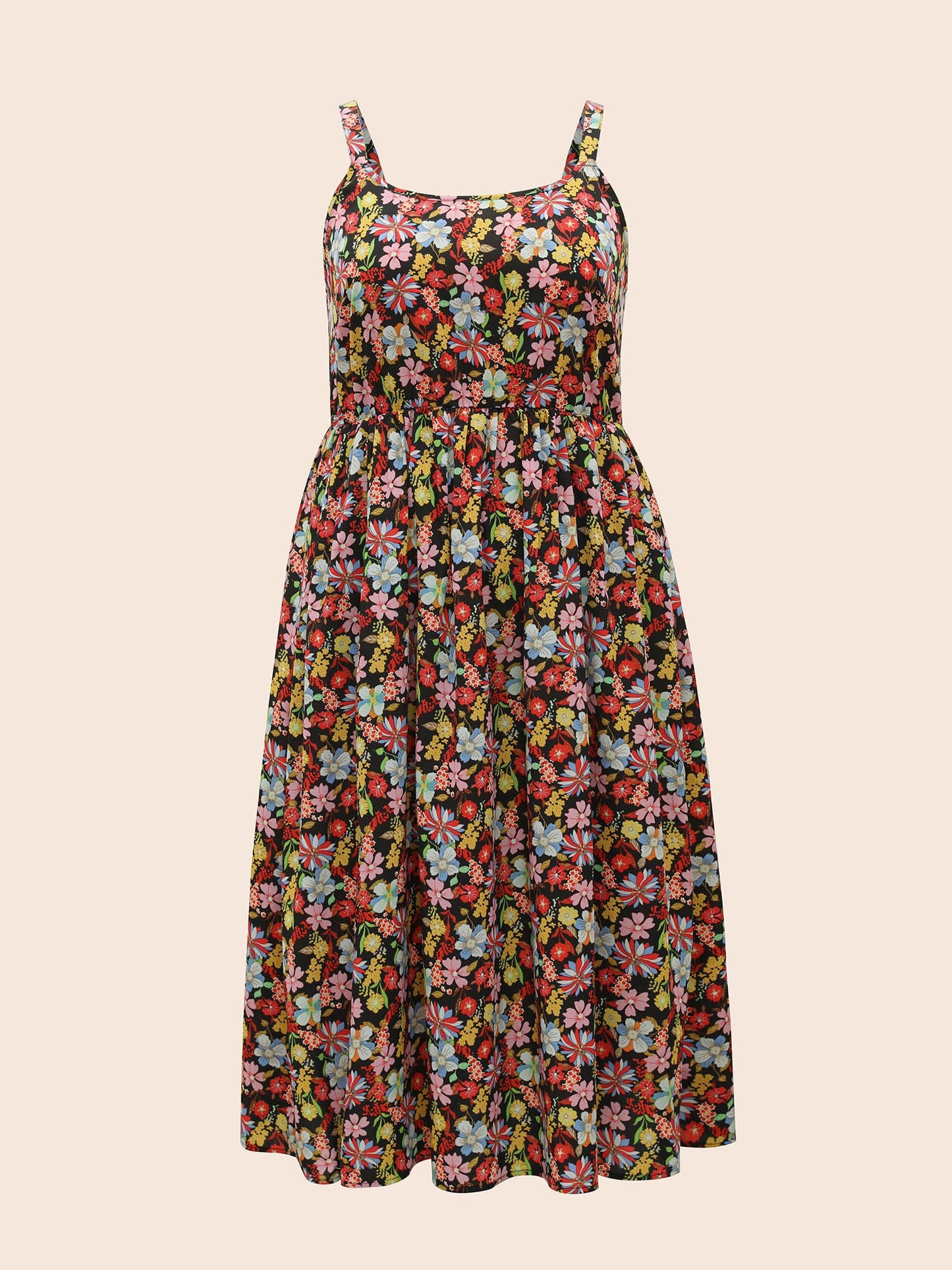 Ditsy Floral Elastic Waist Cami Dress
