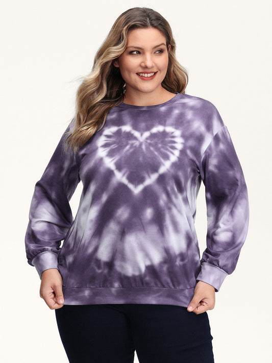 Heart Color Blend Relaxed-Fit Sweatshirt