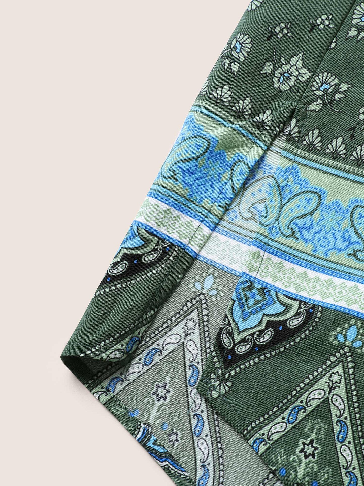 Bandana Print Halter Neck Tie Knot Dress