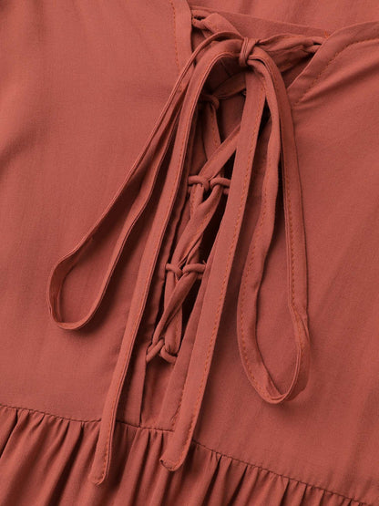 Bust-Ease Adjustable Tiered Maxi Dress