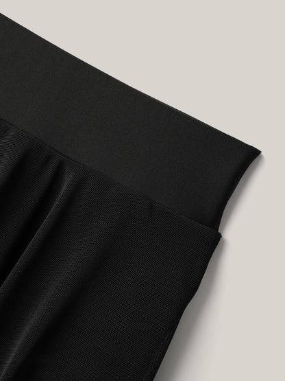 Rubber Waist Handkerchief Hem Swim Bottoms