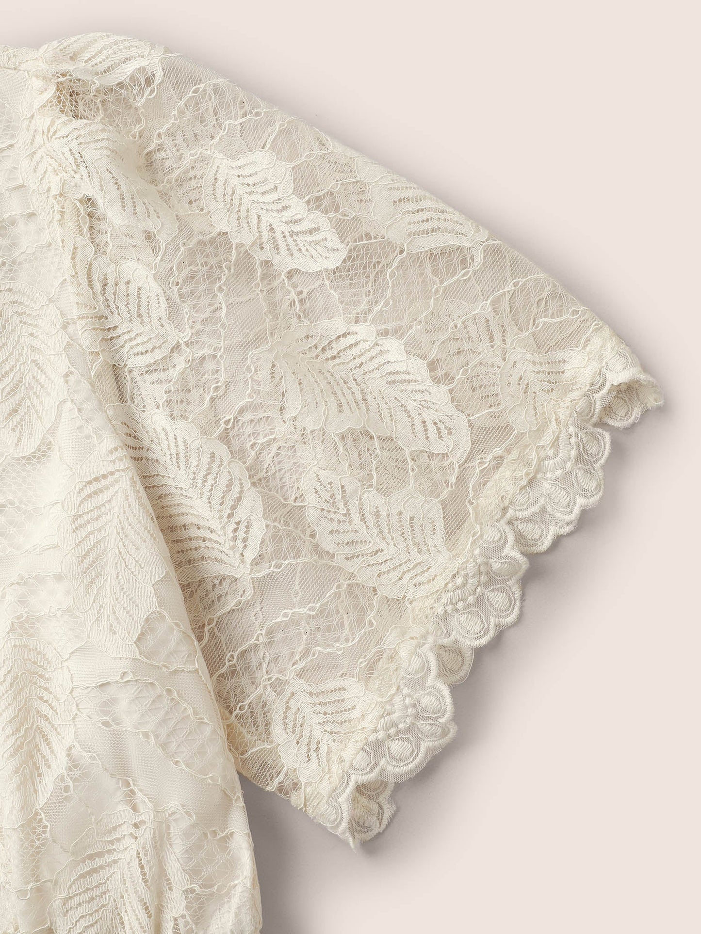 Lace Panel Mesh Patchwork Elastic Waist Blouse