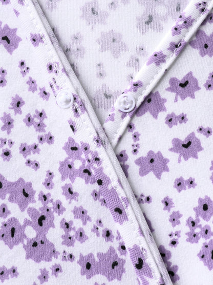Supersoft Ditsy Floral Print Pockets Romper