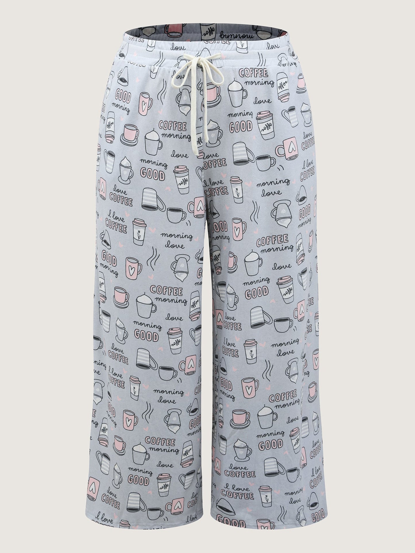 Morning Coffee Wide-Leg Lounge Bottoms