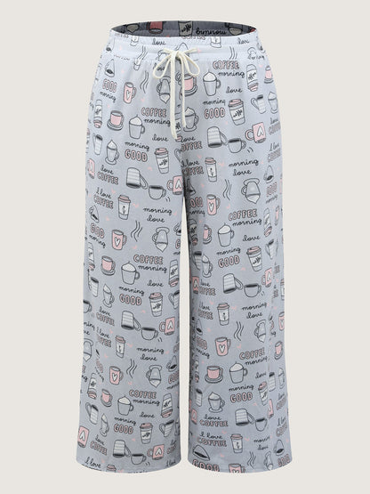 Morning Coffee Wide-Leg Lounge Bottoms