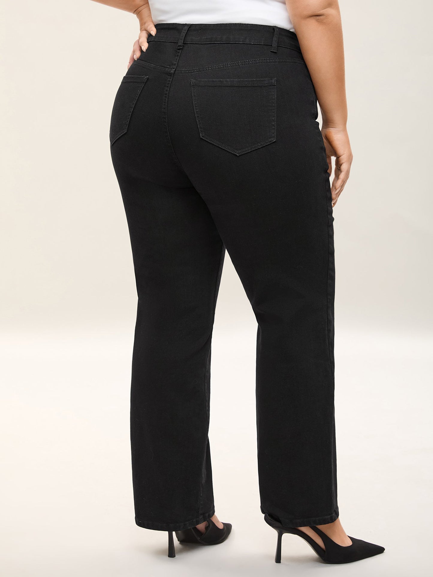 Classic Straight-Leg High-Rise Jeans
