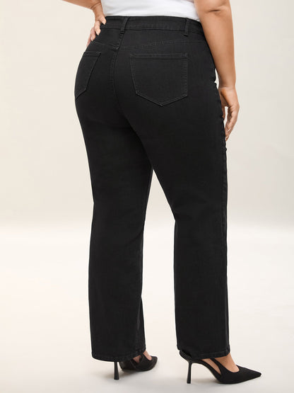 Classic Straight-Leg High-Rise Jeans