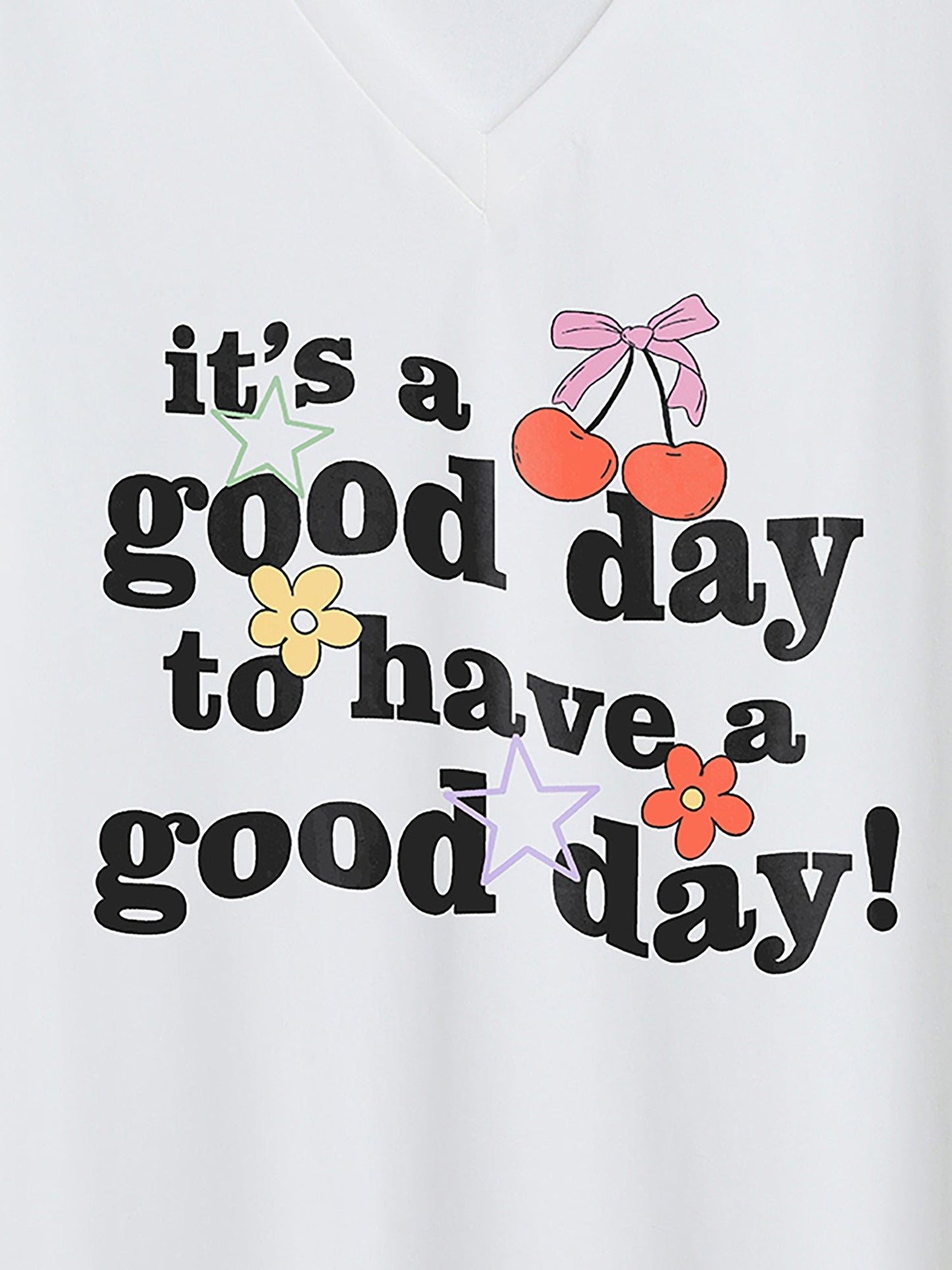 Good Days Only V-Neck T-Shirt
