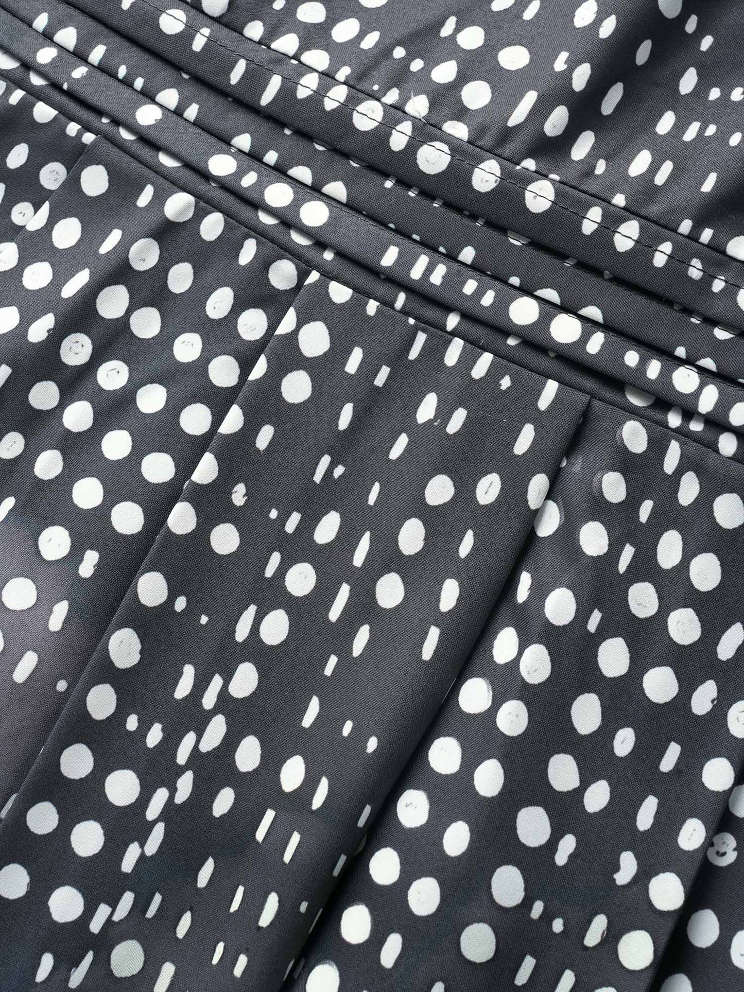 Polka Dot Ombre Pleated Pocket Tank Dress