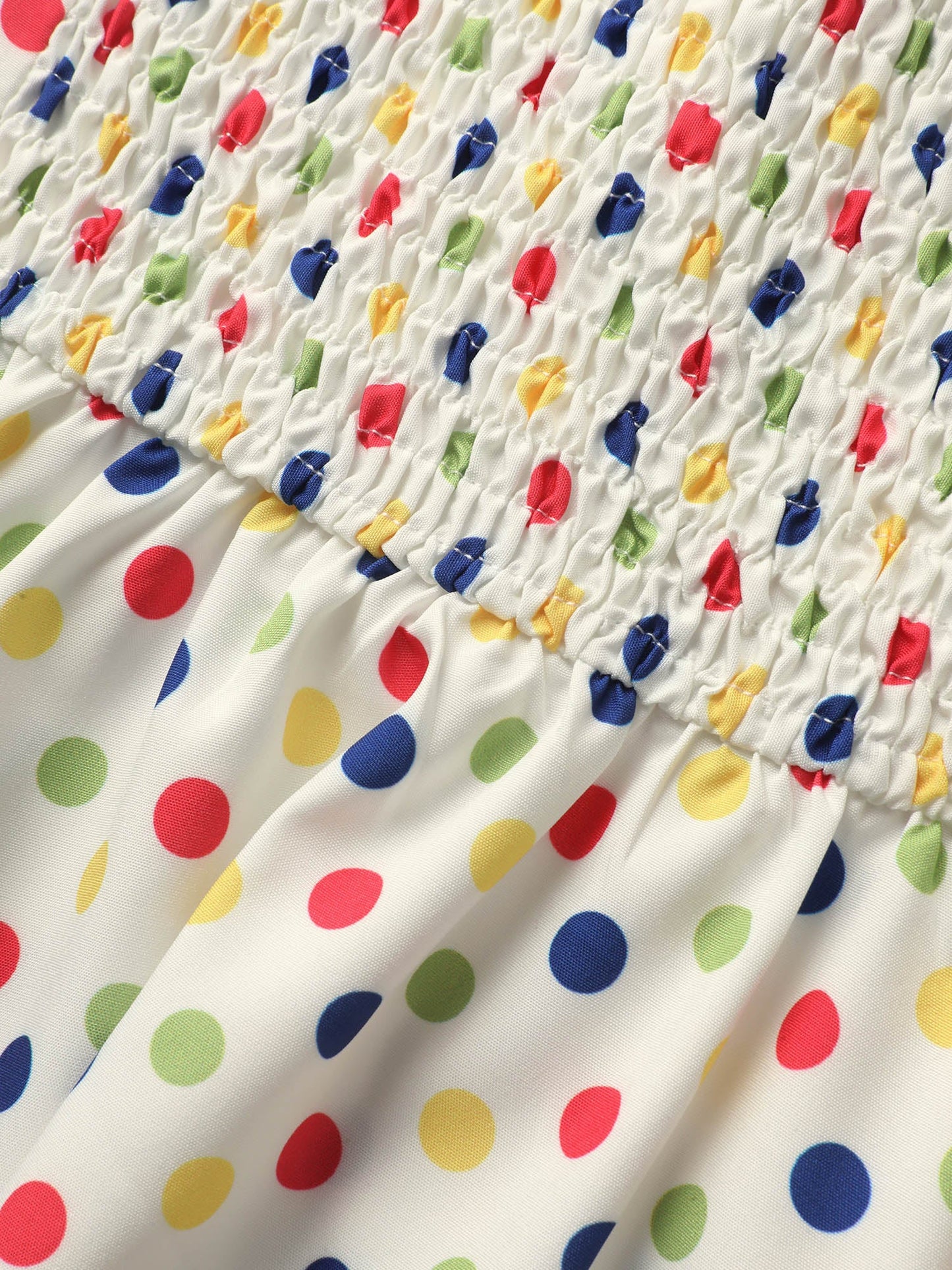 Colored Polka Dot Button Detail Cami Top