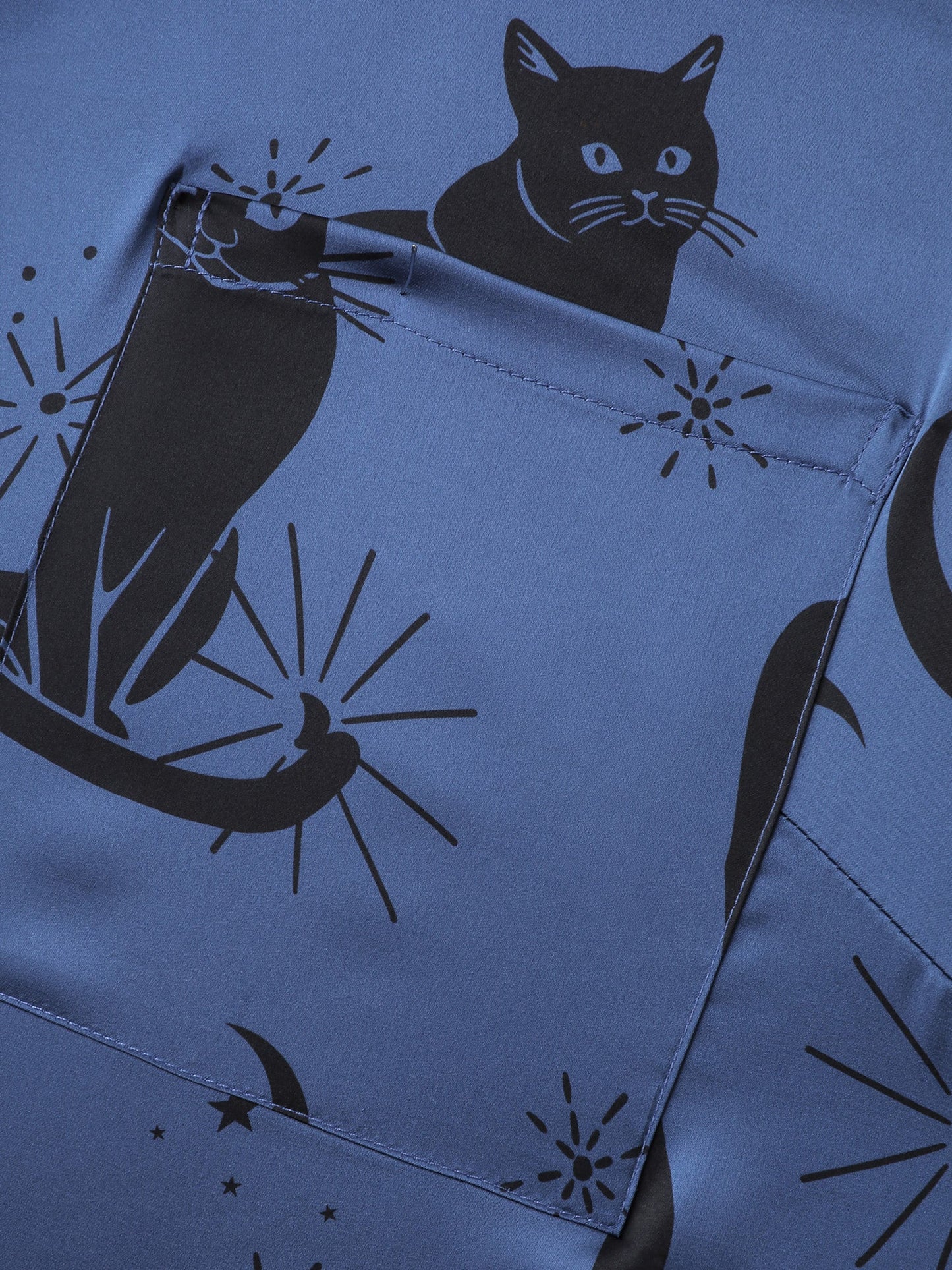 Cats Pockets Stretchy Print Co-ord Set