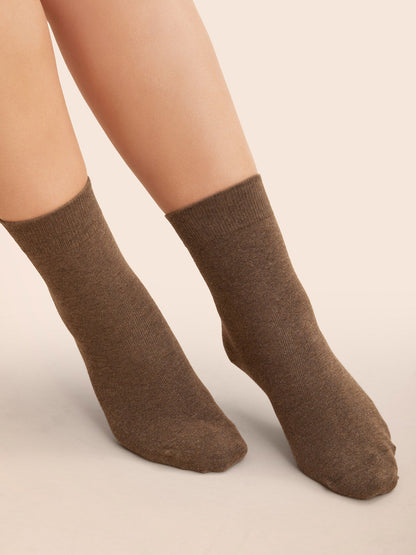 Solid Colored Socks-3 Pairs