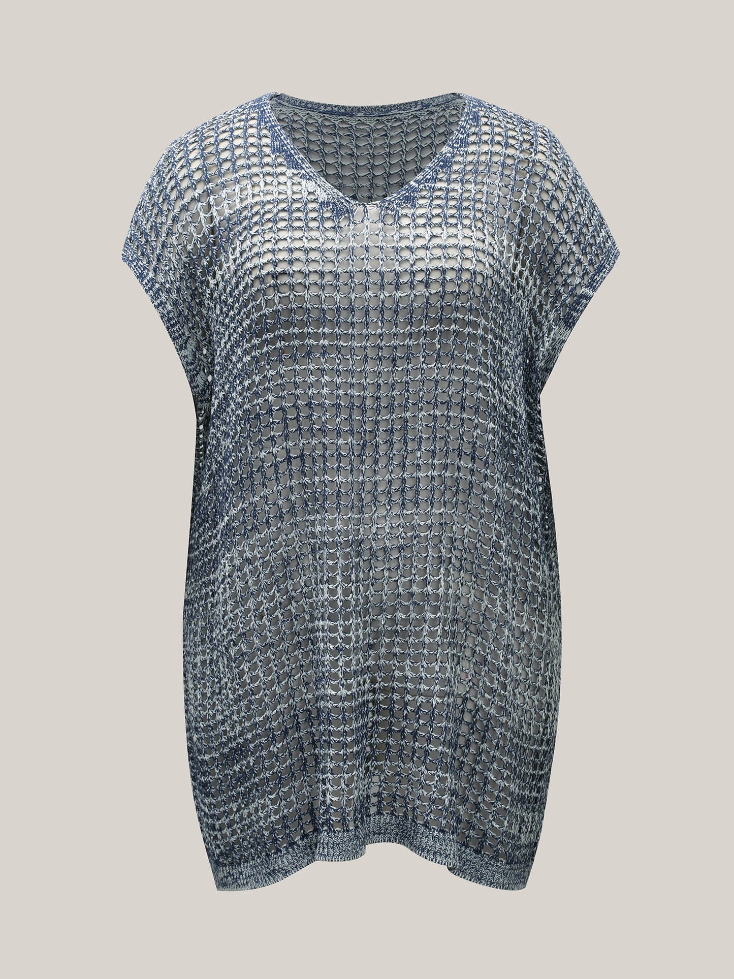 Color Contrast Cut-Out Swim Cover-Up