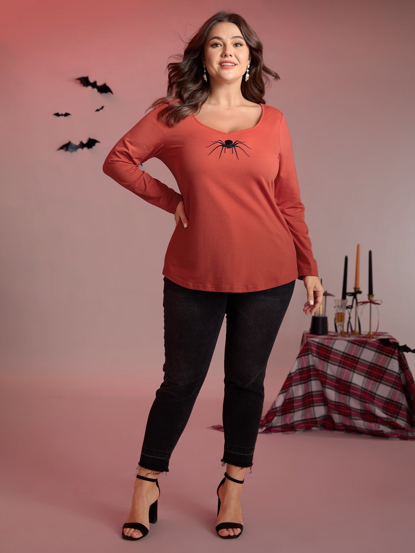 Supersoft Spider Embroidery T-Shirt