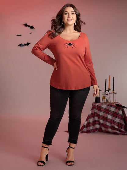 Supersoft Spider Embroidery T-Shirt