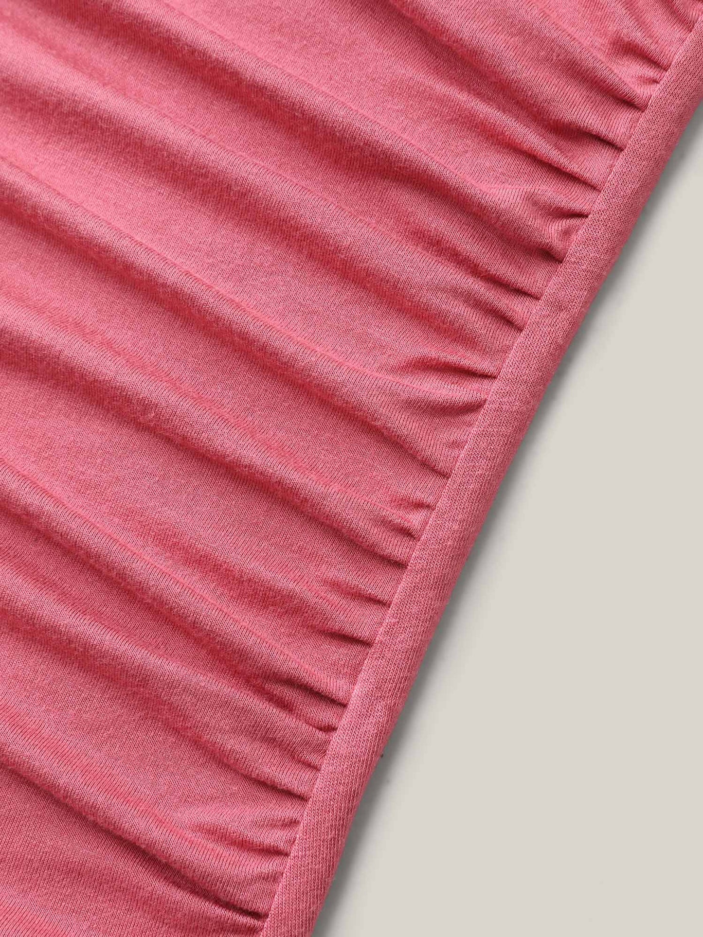 Supersoft Wrap Fitted Plain Knit Top