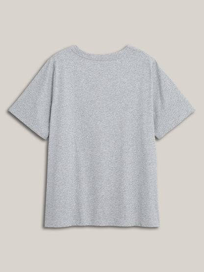 Mountain View Print Round Neck T-Shirt