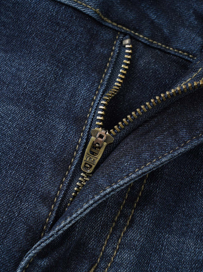 Floral Embroidered Skinny Below The Knees Jeans