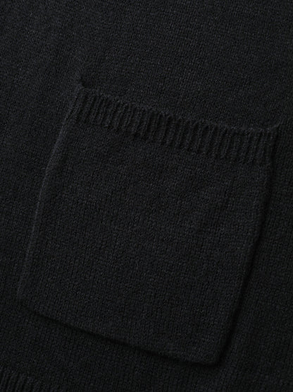 Spiderweb Jacquard Pockets Button Knit Cardigan