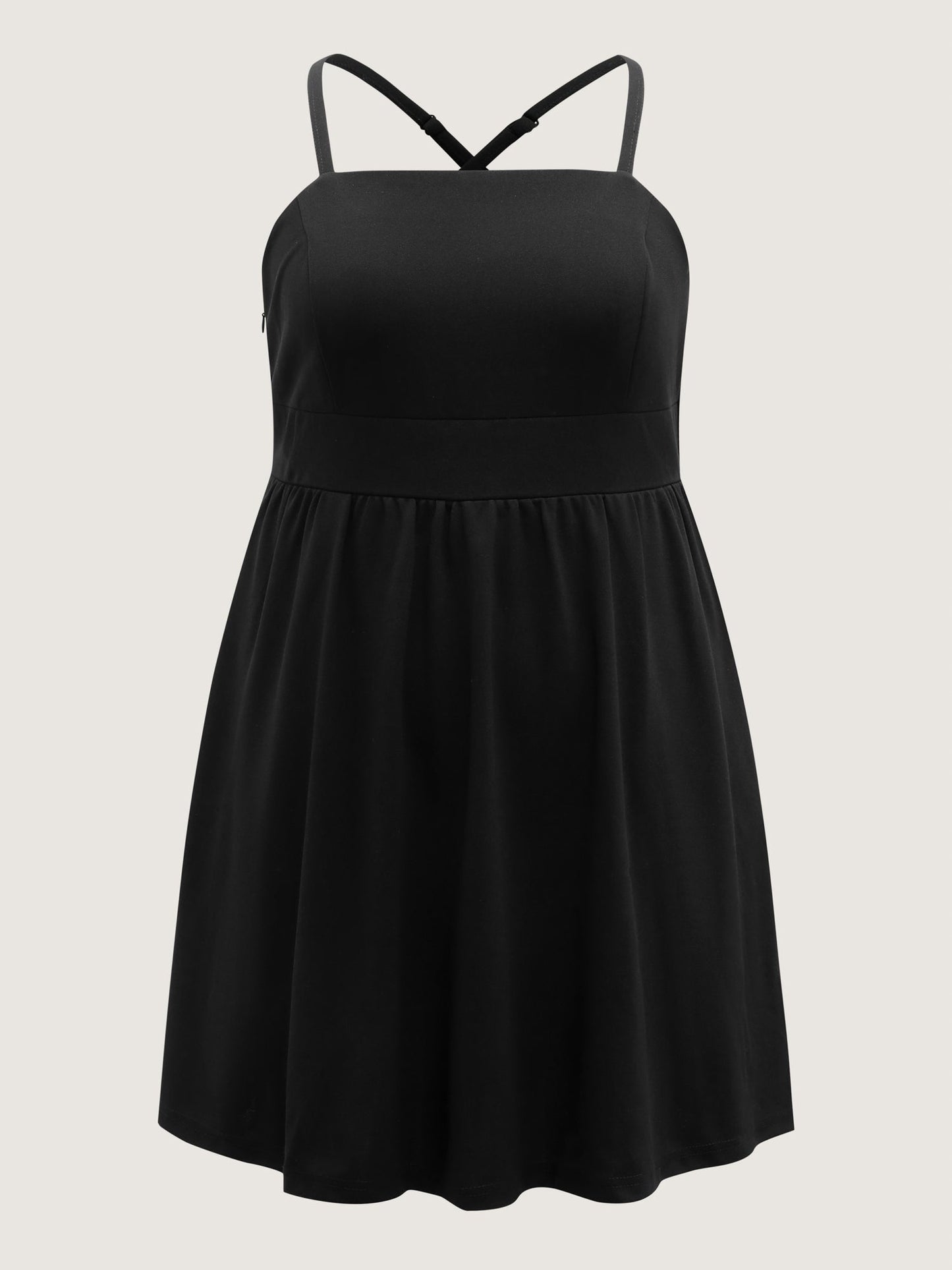 2-in-1 Adjustable Straps Mini Dress