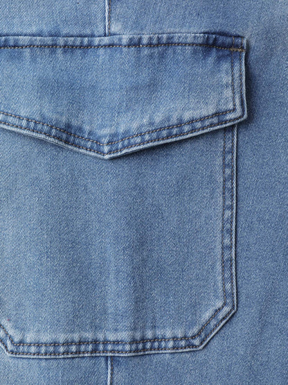 Retro Wash Flared Hem Jeans